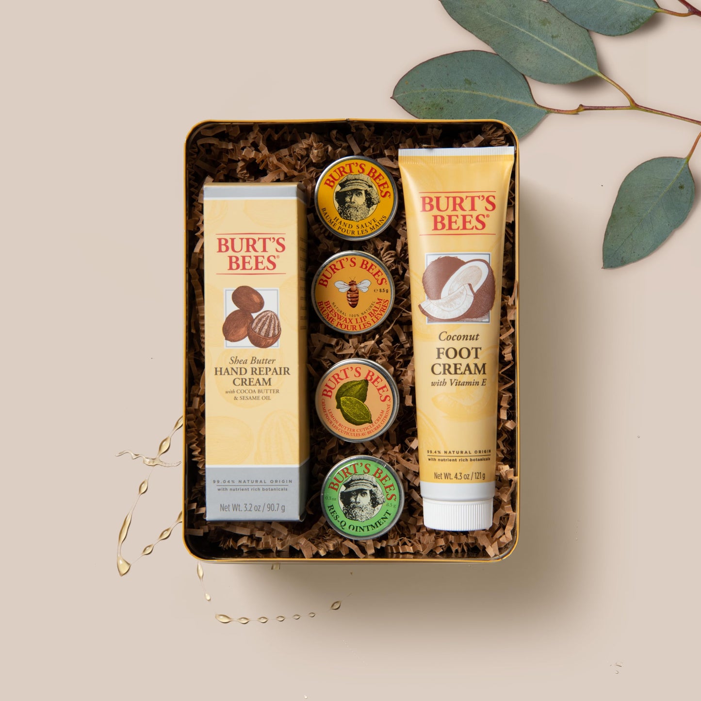 Burt's Bees Christmas Stocking Stuffers Gift Set - 6 Classic Products