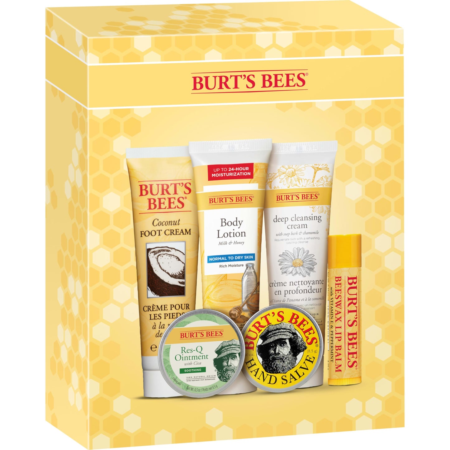 Burt's Bees Christmas Stocking Stuffers Gift Set - 6 Classic Products