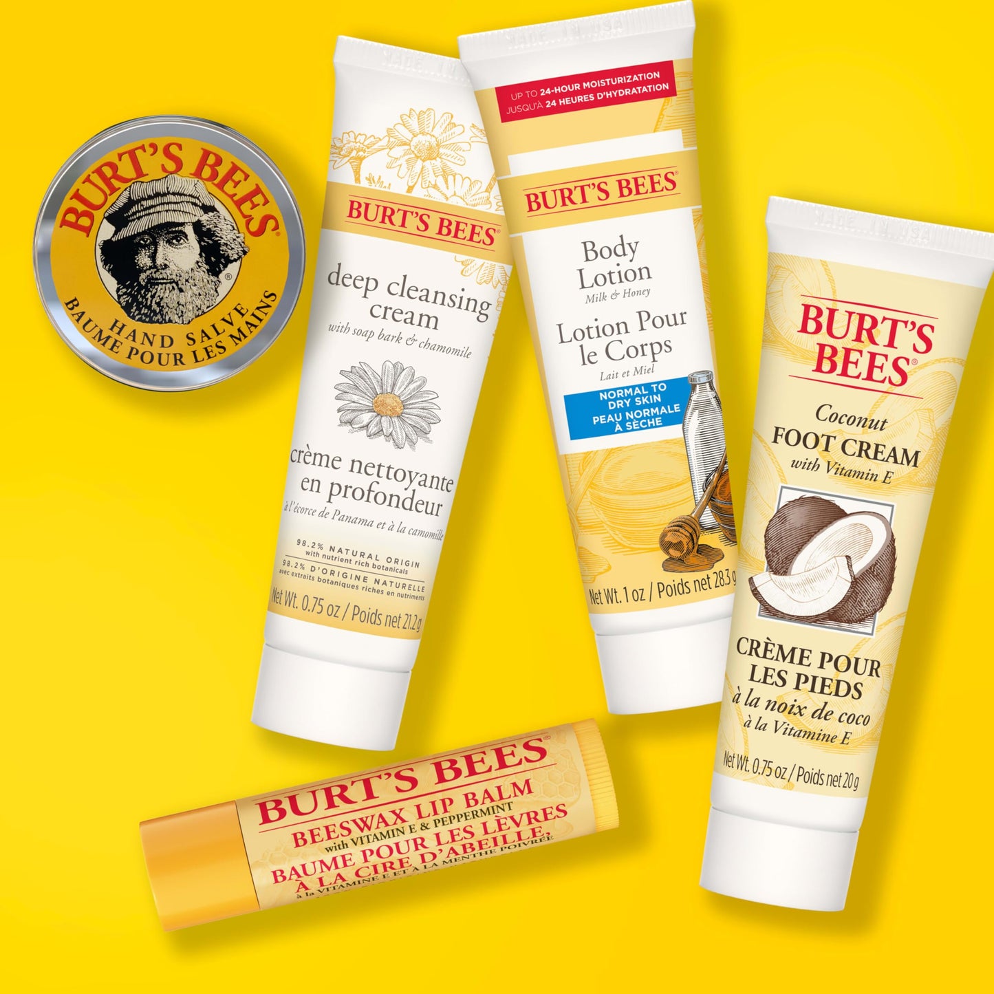 Burt's Bees Christmas Stocking Stuffers Gift Set - 6 Classic Products