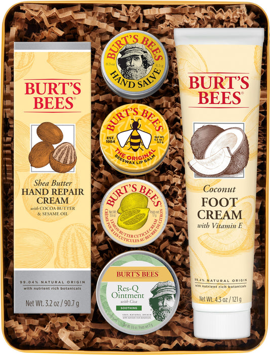 Burt's Bees Christmas Stocking Stuffers Gift Set - 6 Classic Products