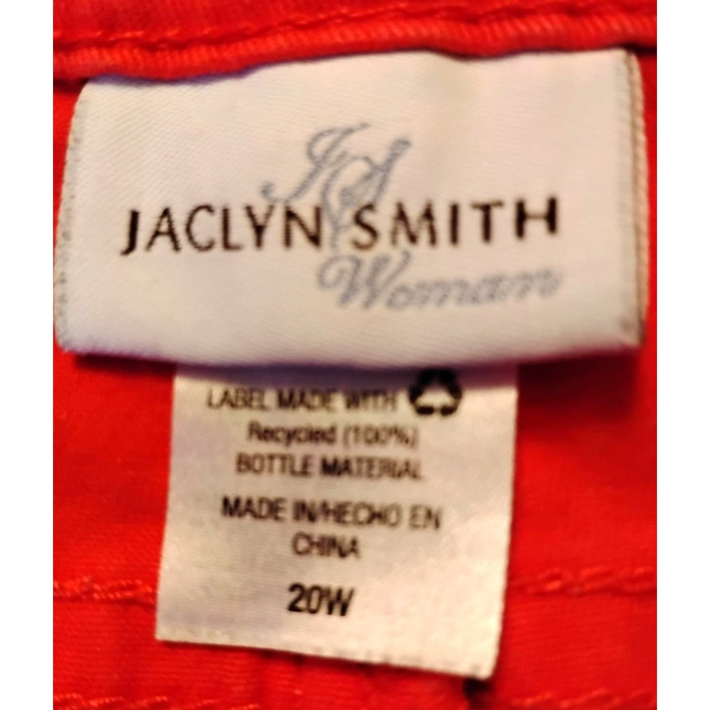 Jaclyn Smith Jeans Orange Mid Calf Capris Women Plus 20