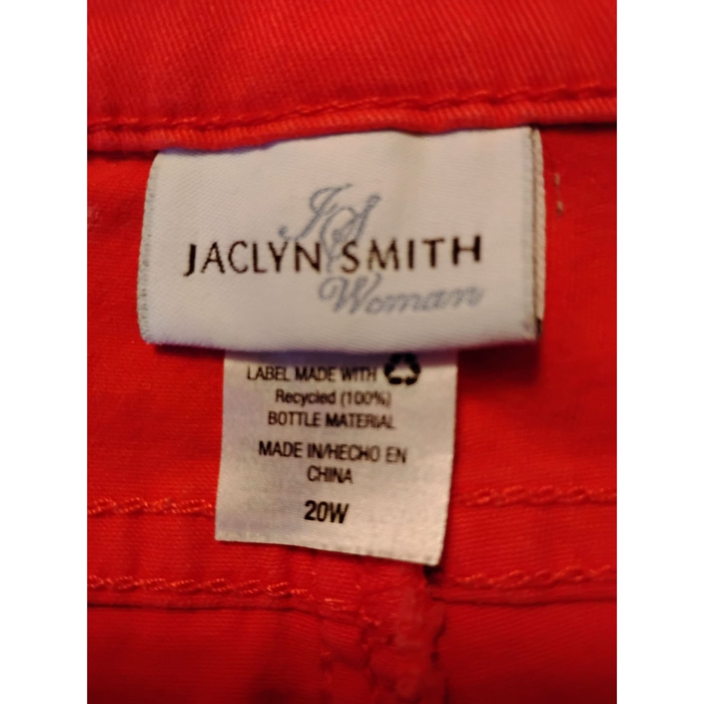 Jaclyn Smith Jeans Orange Mid Calf Capris Women Plus 20