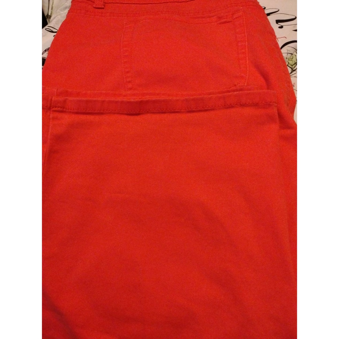 Jaclyn Smith Jeans Orange Mid Calf Capris Women Plus 20